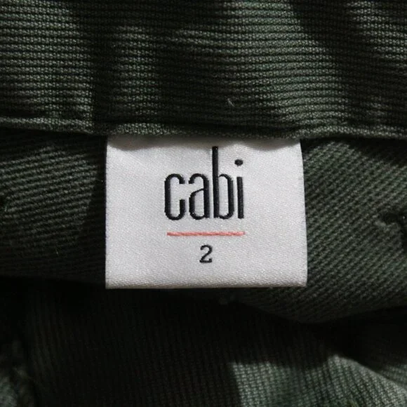Cabi The Quest Skinny Ankle Olive Green pants (812) - Picture 8 of 10